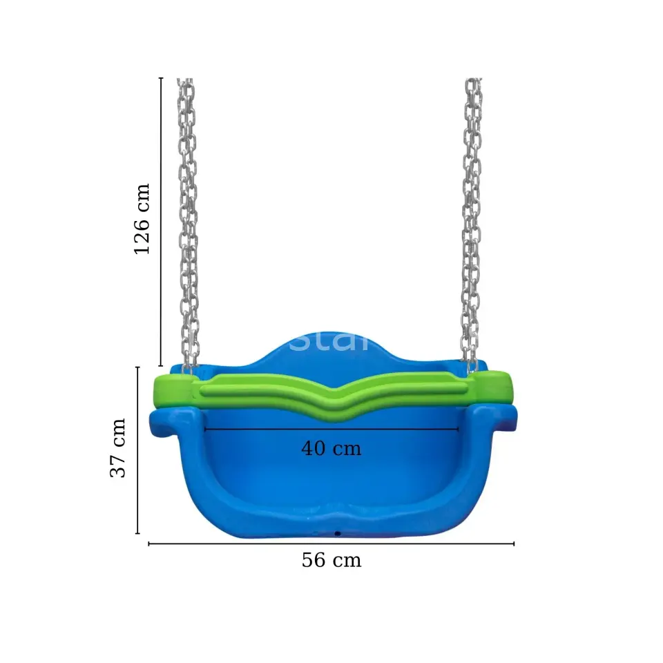 Anaokulu Zincirli Salıncak Oturağı | Dayanıklı ve Güvenli Çocuk Salıncak Koltuğu