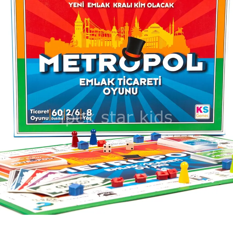 Metropol Emlak Ticaret Oyunu Türkiye temalı yatırım masa oyunu