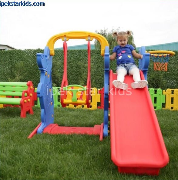 Anaokulu Kaydıraklı Salıncak Set A | Çocuk Oyun Parkı Seti