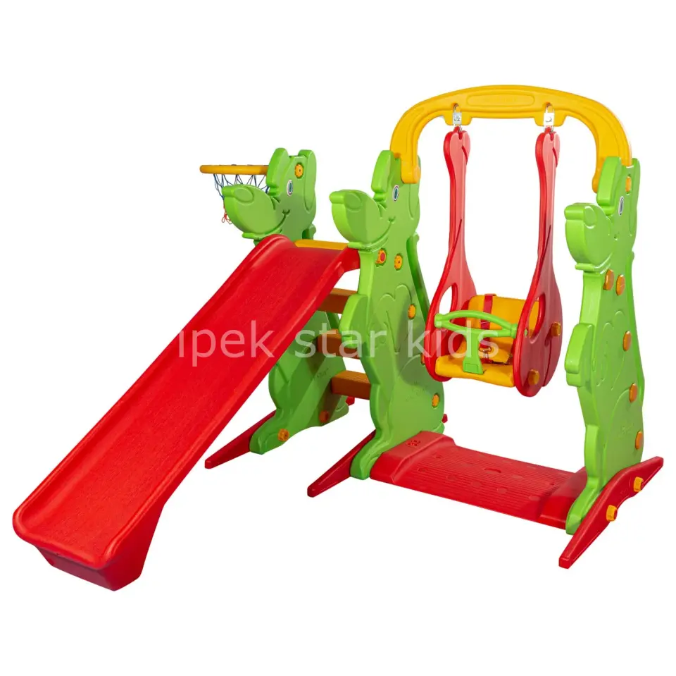 Anaokulu Kaydıraklı Salıncak Set A | Çocuk Oyun Parkı Seti