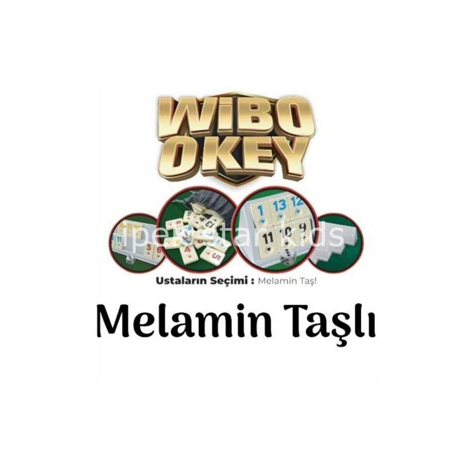 melamin taşlı büyük boy okey seti