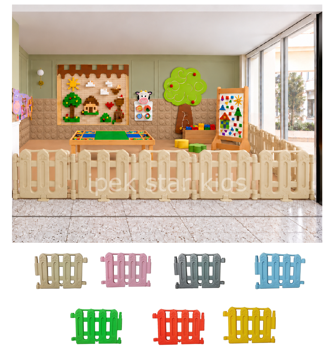 PLASTİK ÇİT  ADET 80 CM H60 CM EKLENEBİLİR ÖZELLİKTOPLAM UZUNLUK 480 CM