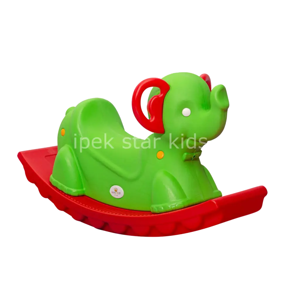 Anaokulu ve Kreş İçin Plastik Sallanan Fil Oyuncak