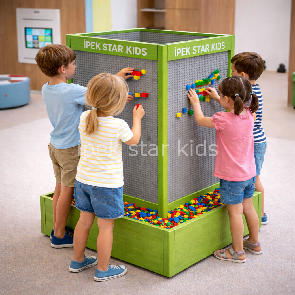 4 yönlü lego oyun paneli 130x65 cm