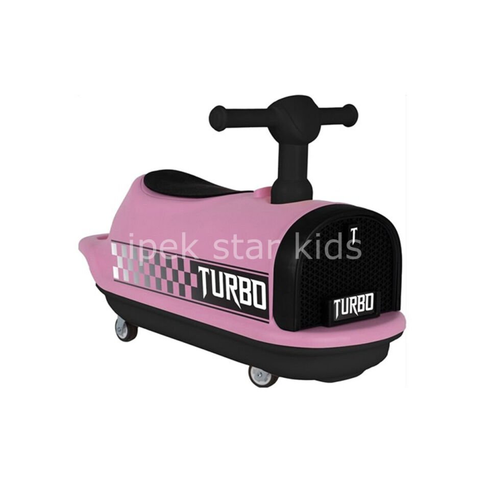 İlk Arabam pembe 53x24x39 cm çocuk kaykay araba ergonomik tasarım binilebilir itmeli oyuncak