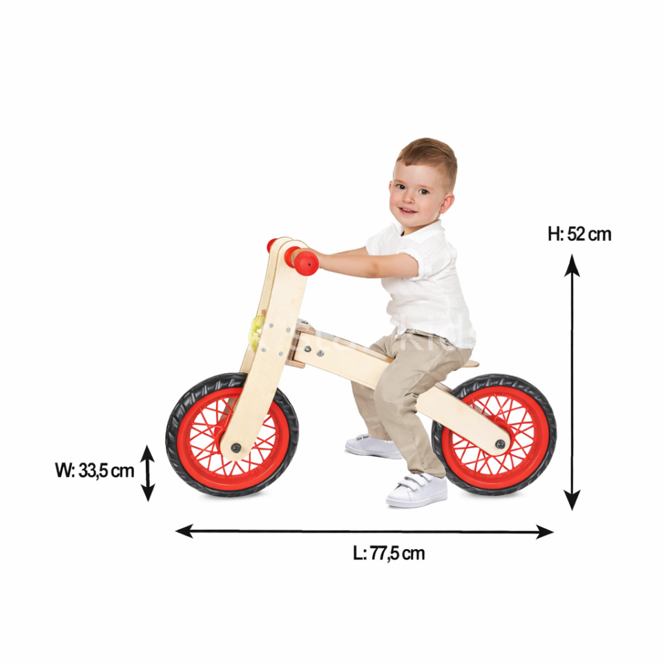 3 kademeli ayarlanabilir koltuklu pedalsız bisiklet