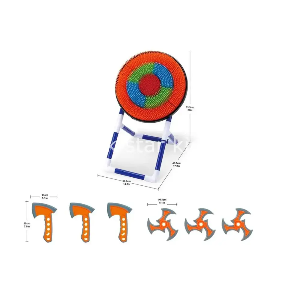 Ayaklı Spiral Dart ve Balta Seti
