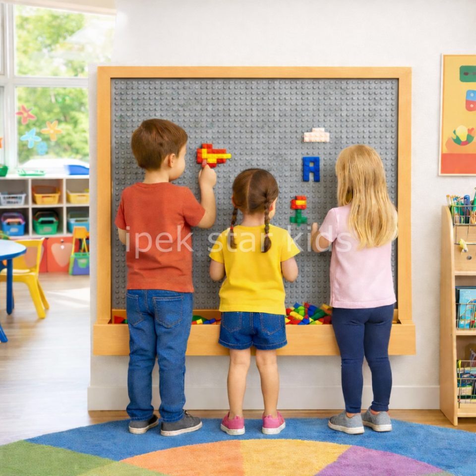 Çocuk LEGO Duvarı – Anaokulu Aktivite ve Oyun Paneli