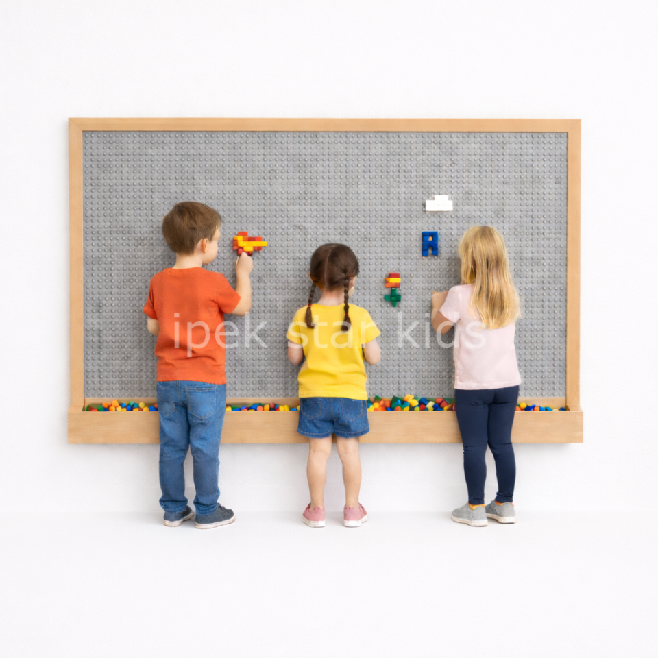 Lego Tasarım Duvarı – Anaokulu Yapı Oyun Alanı