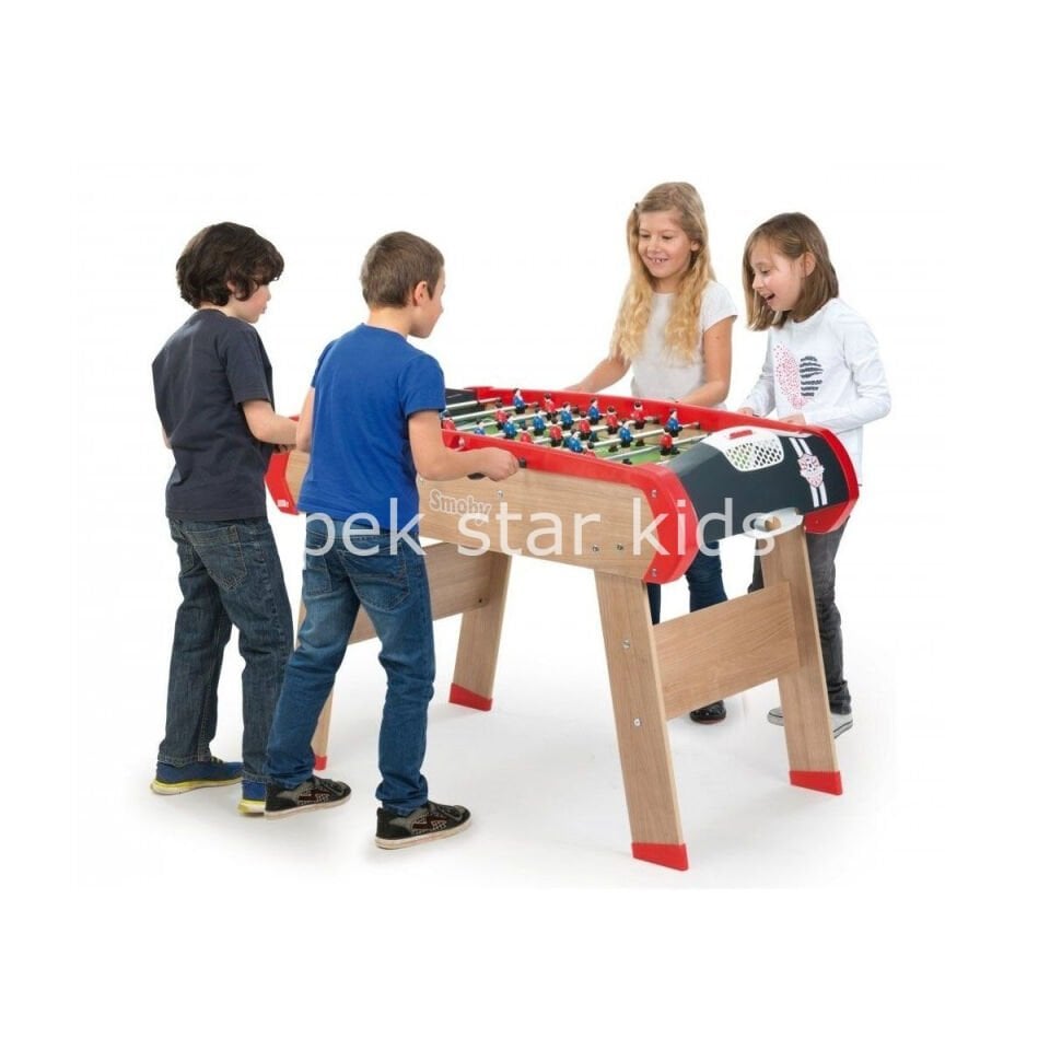 ahşap langırt masası çocuk futbol oyunu