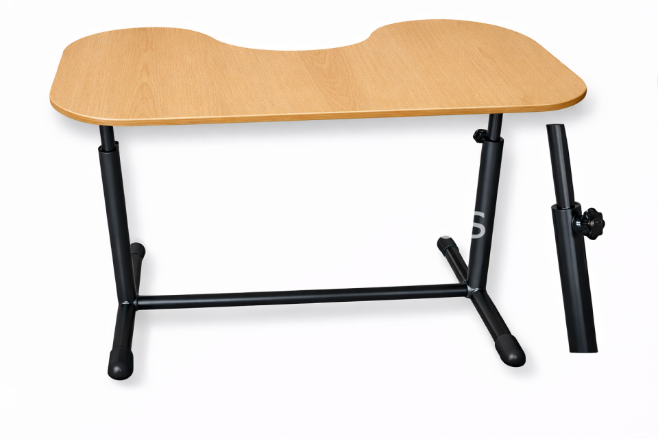 fasulye masa ahşap mdflam tablalı ayarlanabilir ayaklı masa