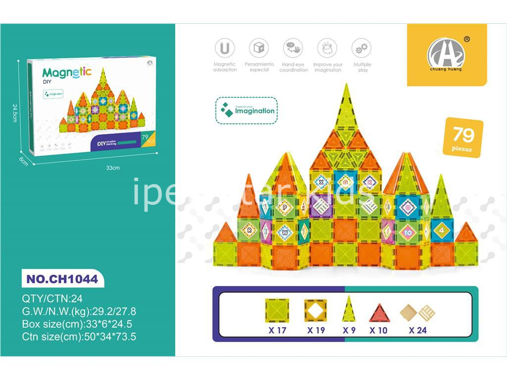 manyetik bloklar 79 parça