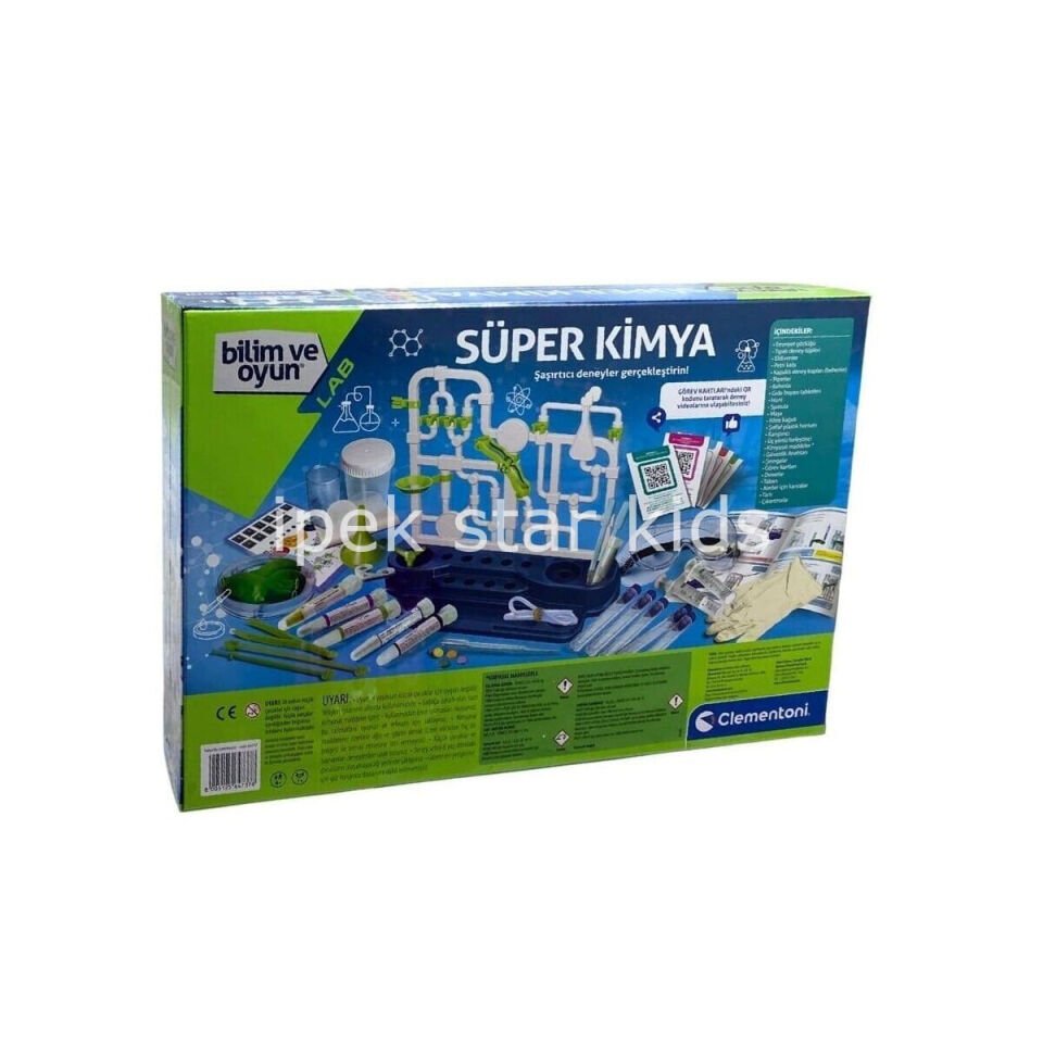 Süper Kimya Seti çocuk bilim deney kiti
